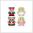 cross stitch pattern Nutcracker Quad Set