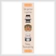 cross stitch pattern Pilgrim Bookmark
