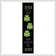 cross stitch pattern Shamrock Bookmark