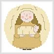 cross stitch pattern Roundabout Mary Ornament