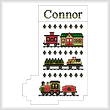 cross stitch pattern The Christmas Express Stocking