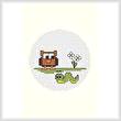 cross stitch pattern Owl and Caterpillar