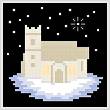 cross stitch pattern Christmas Eve