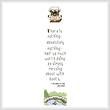 cross stitch pattern Ratty Bookmark