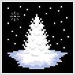 cross stitch pattern White Christmas