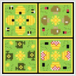 cross stitch pattern Plastic Canvas Summer Coasters