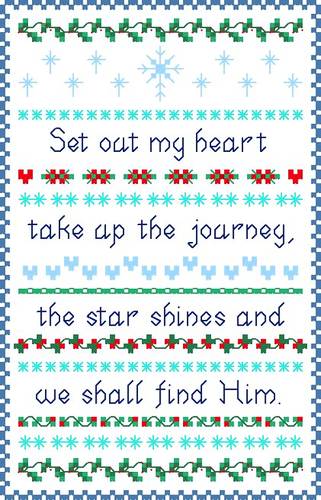 cross stitch pattern Star Shine