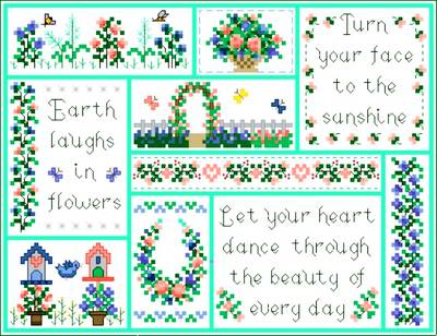 cross stitch pattern Summertime