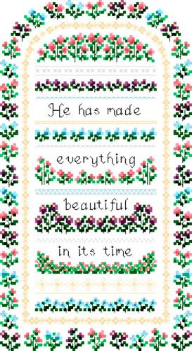 cross stitch pattern Everything Beautiful