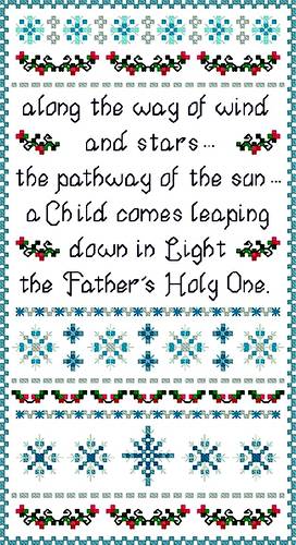 cross stitch pattern Christmas Sampler