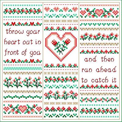 cross stitch pattern Hearts Dreams