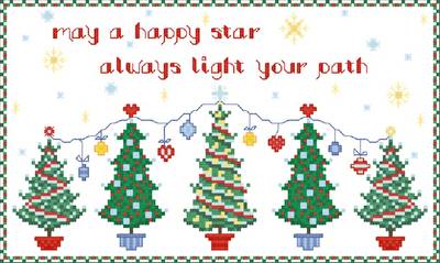 cross stitch pattern Happy Star
