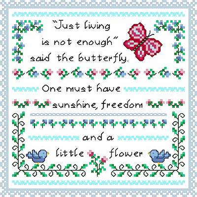 cross stitch pattern Little Flower