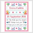 cross stitch pattern Baby Blessings