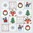 cross stitch pattern Christmas Patches