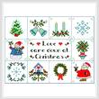 cross stitch pattern Christmas Love