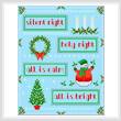 cross stitch pattern Silent Night