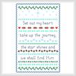 cross stitch pattern Star Shine
