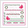 cross stitch pattern Butterfly Love