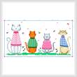 cross stitch pattern Cats are Purrfect