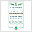 cross stitch pattern Christmas Peace