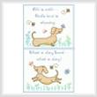 cross stitch pattern Happy Dogs