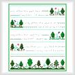 cross stitch pattern Green Earth