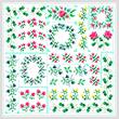 cross stitch pattern Spring Quilt Square