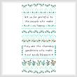cross stitch pattern Blossom sampler