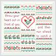 cross stitch pattern Hearts Dreams