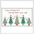 cross stitch pattern Happy Star
