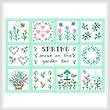 cross stitch pattern Spring
