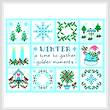 cross stitch pattern Winter