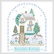 cross stitch pattern Snowflake Cottage