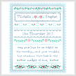 cross stitch pattern Wedding Joy