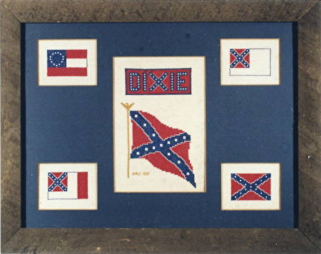 cross stitch pattern Confederate Flag
