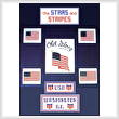 cross stitch pattern Stars and Stripes