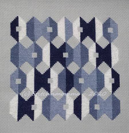 cross stitch pattern Blueberry Cheesecake