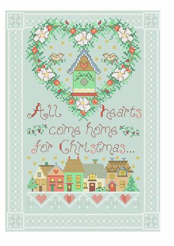 cross stitch pattern Heart of Christmas