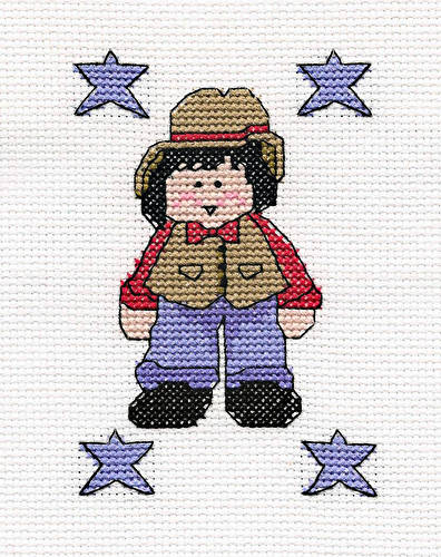cross stitch pattern Denim Boy