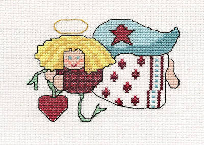 cross stitch pattern Country Angel