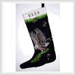 cross stitch pattern Eagle Moccasin Stocking