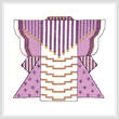cross stitch pattern Violet Kimono Picture
