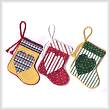 cross stitch pattern Heart Stocking Ornaments