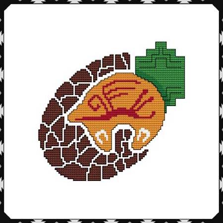 cross stitch pattern Arizona Bear