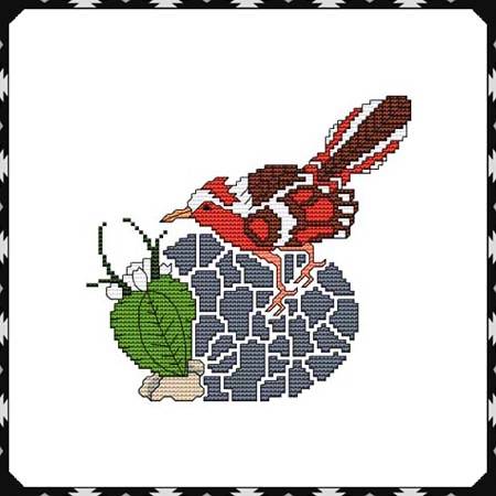 cross stitch pattern Arizona Road Runner