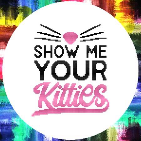 cross stitch pattern Show Me Your Kitties
