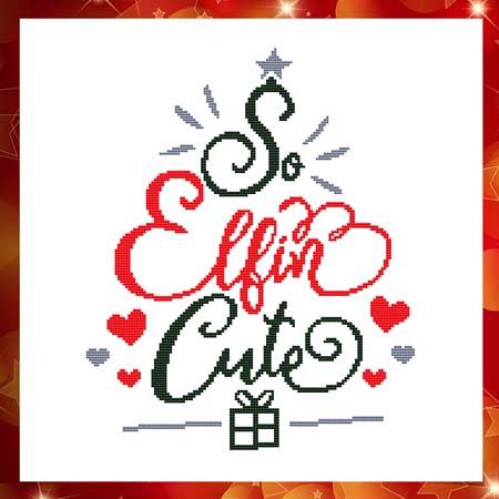 cross stitch pattern So Elfin Cute