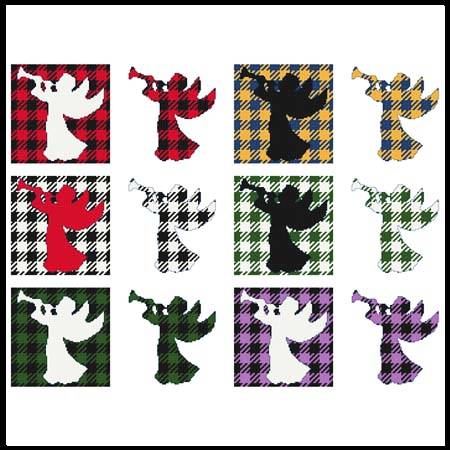 cross stitch pattern Fun With Plaid - Angel