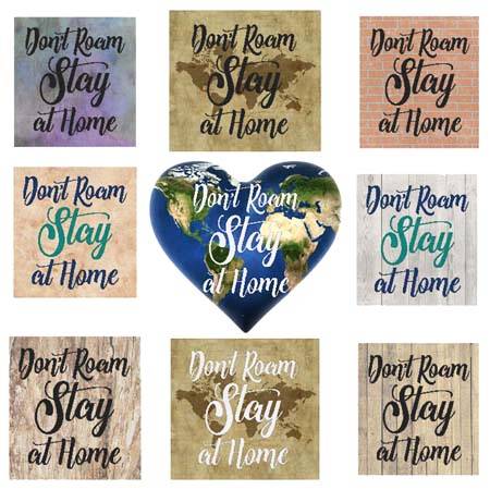 cross stitch pattern Don't Roam Stay At Home